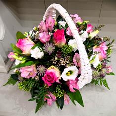 Strawberries and cream basket