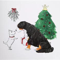 Kissing under the mistletoe 